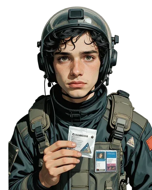 Portrait of Flt Lt Bram Tallis