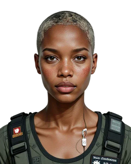 Portrait of Flt Lt Wren Adeoye